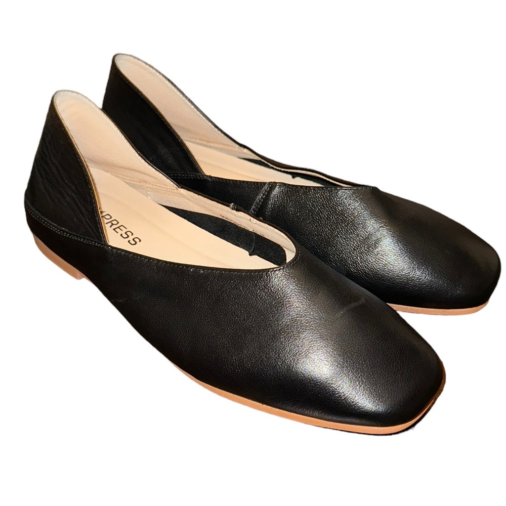 Empress The Comfi Flat Slip On Ballet Wide Square Toe Leather Audrey 40 9 Wide